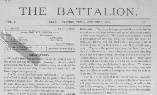 Texas A&M University Newspaper Collection