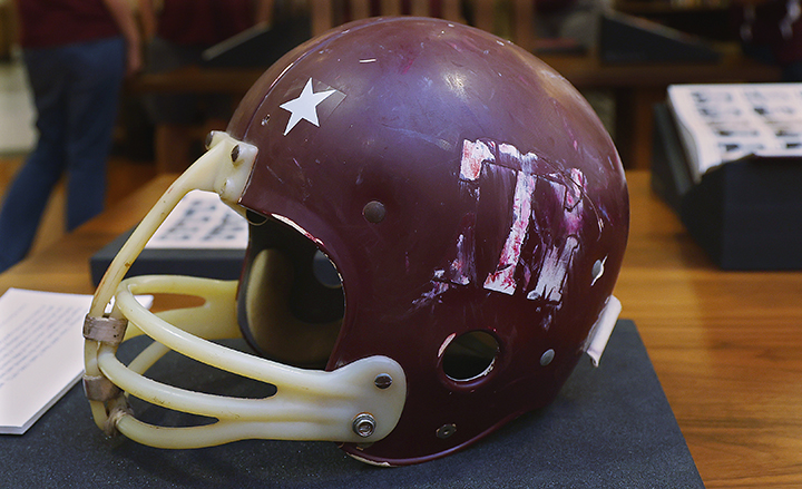 old aggie football helmet