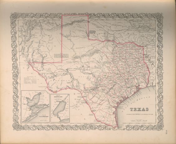 Colton's Texas Map