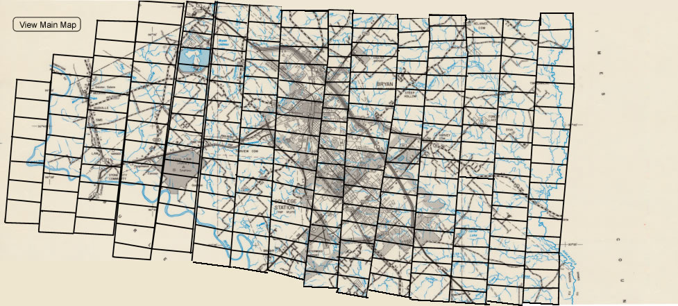 Section B of the Brazos Country Map