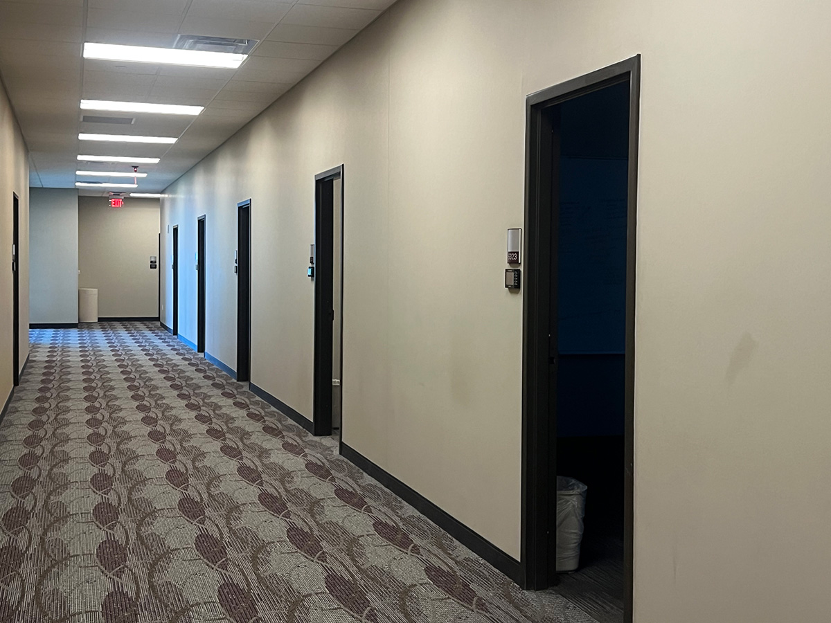 hallway to group study